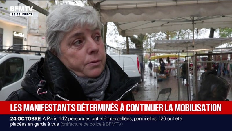 "On n'a rien obtenu, il faut continuer": la réaction des manifestants au lendemain du 24 octobre