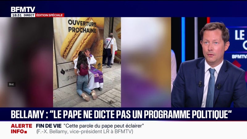 Confessions dans la rue à Paris: "Je vois des gens qui pratiquent leur religion", déclare François-Xavier Bellamy, vice-président des Républicains