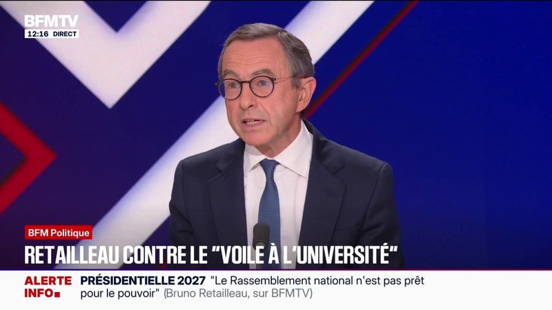 "Jean-Luc Mélenchon et les insoumis draguent le vote musulman en France", estime Bruno Retailleau, candidat LR à l'élection présidentielle