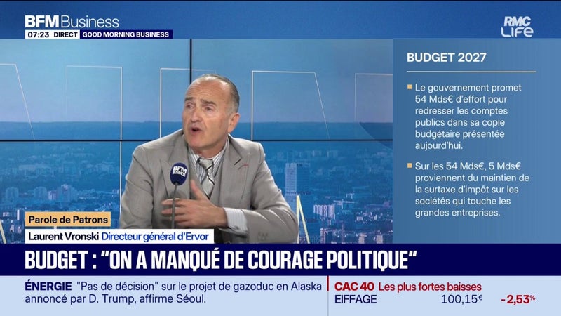 Le patron d'Ervor tire la sonnette d'alarme