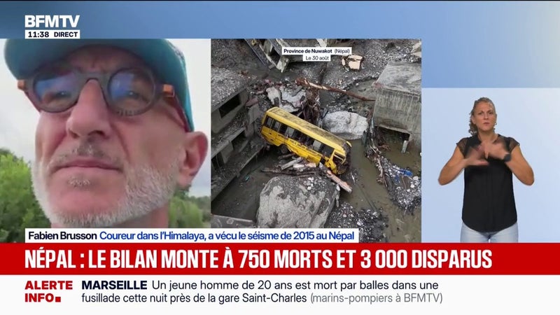 Népal: "Cette vallée va devenir une vallée tombeau parce que jamais ils ne vont pouvoir déblayer et retrouver tous les corps", estime Fabien Brusson, coureur dans l'Himalaya