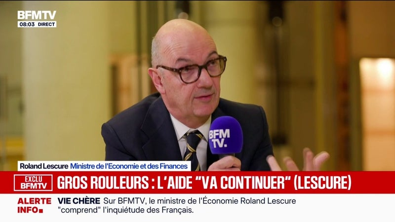 Roland Lescure, ministre de l'Économie: "Faire le plein aujourd'hui, ça coûte cher, c'est la raison pour laquelle le Premier ministre a souhaité que l'on prolonge les aides"