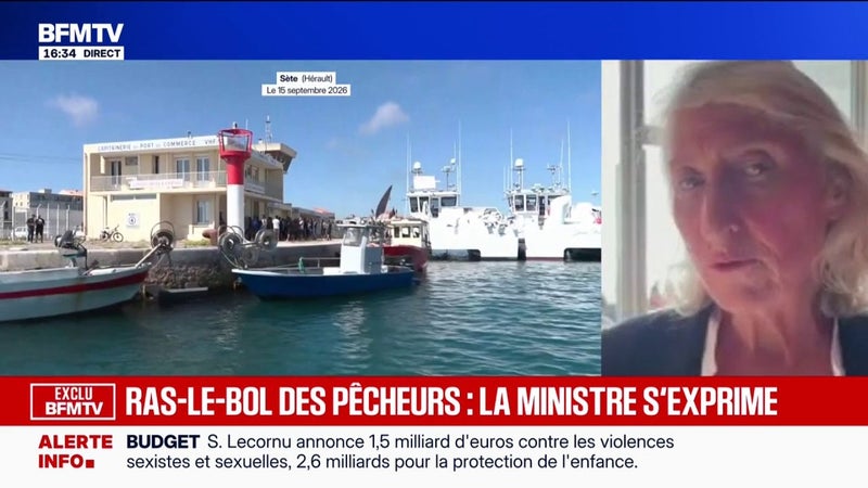 "Depuis le début de la crise du carburant, le gouvernement a vraiment été derrière les pêcheurs", affirme Catherine Chabaud, ministre déléguée à la Mer et à la Pêche