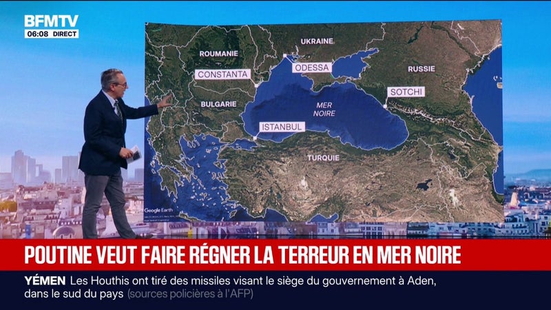 Guerre en Ukraine: avec la multiplication des frappes russes en mer Noire, Vladimir Poutine veut asphyxier économiquement les soutiens de Kiev