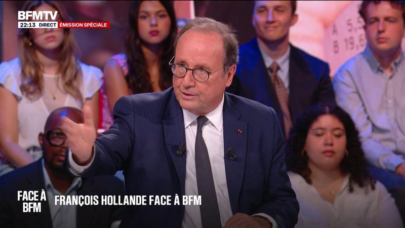 François Hollande, candidat? "Mon rôle, c'est de montrer les solutions à apporter", affirme l'ancien président de la République