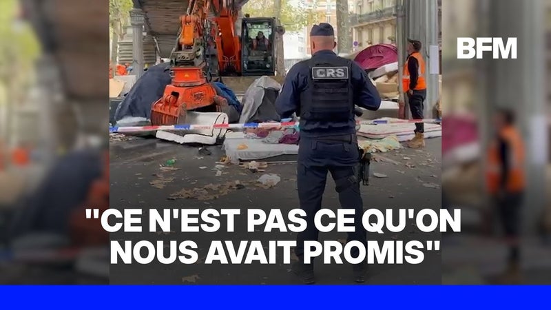 Des collectifs dénoncent les nouvelles méthodes d'évacuations des campements de sans-abri à Paris