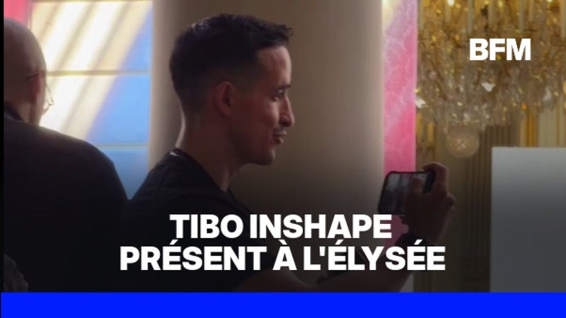 Le youtubeur Tibo InShape était présent à l'Élysée pour la visite du pape Léon XIV
