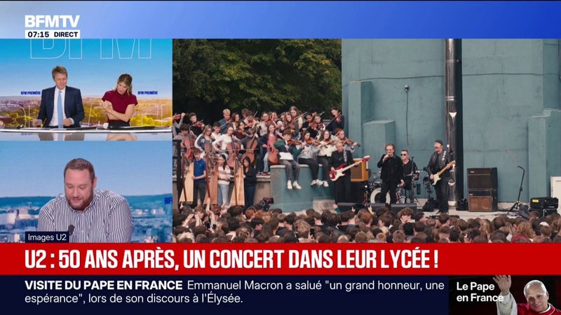 U2 : un concert surprise dans leur lycée pour fêter les 50 ans du groupe