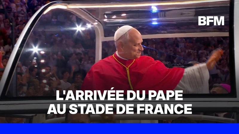 Visite du pape à Paris: le stade de France en effervescence pour l'arrivée de Léon XIV