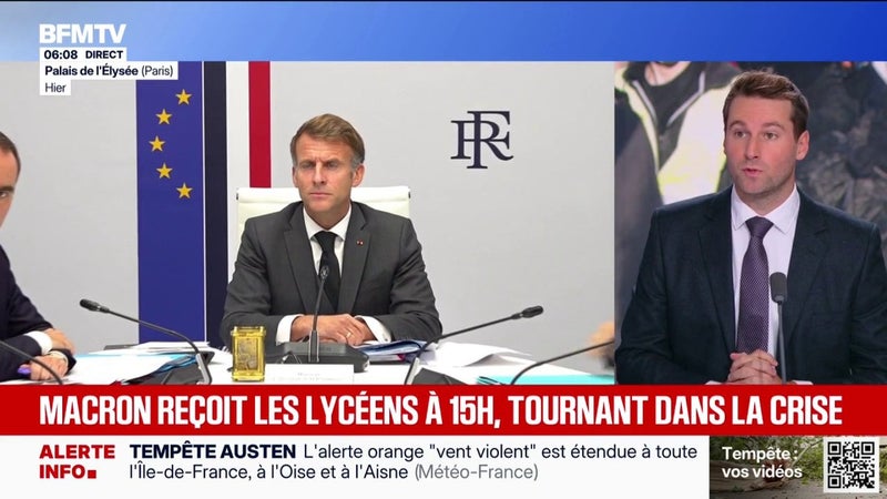Emmanuel Macron recevra les organisations lycéennes vendredi à 15 heures