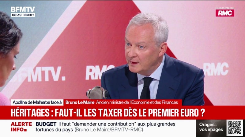 "Oui, il faut désindexer les pensions de retraite [...] mais préserver les petites retraites", préconise Bruno Le Maire, ancien ministre de l'Économie et des Finances