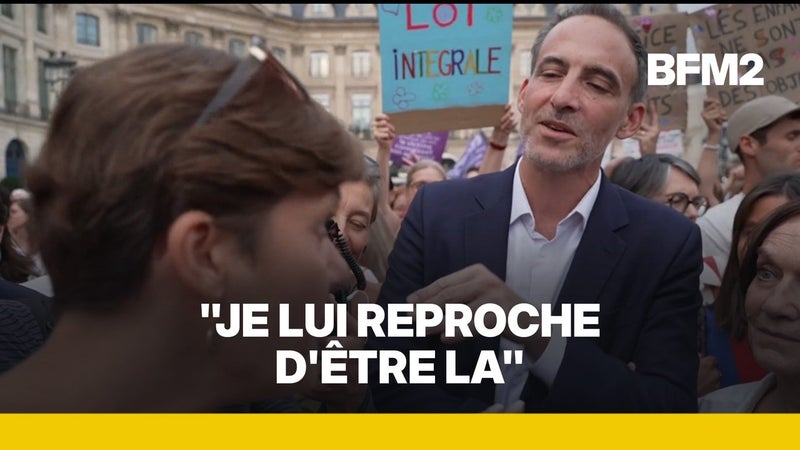 Violences sexuelles: Raphaël Glucksmann chahuté lors d'une manifestation