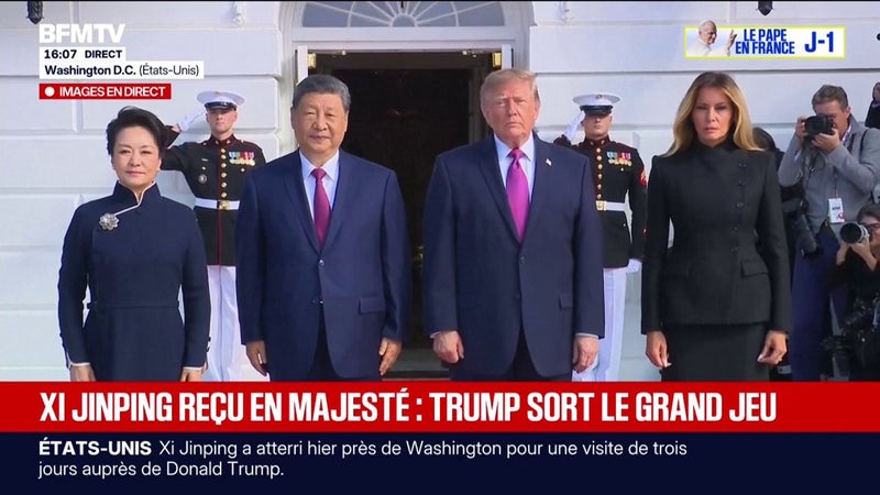 Xi Jinping reçu en grande pompe à la Maison blanche