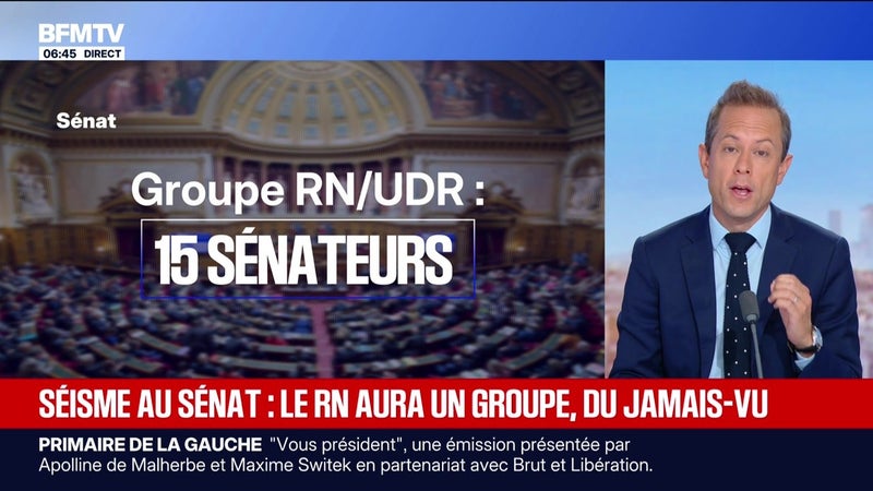 Séisme au Sénat : le RN aura un groupe, du jamais-vu - L’édito politique - 28/09