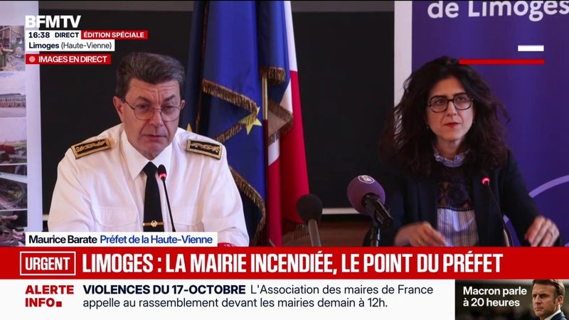 Mairie incendiée de Limoges: le récit d'une journée sous tension par le préfet de la Haute-Vienne