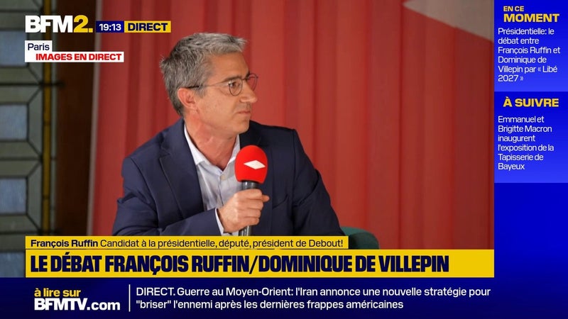 Débat avec Dominique de Villepin: "Quand je passe au péage, je pense un peu à vous, lui lance François Ruffin