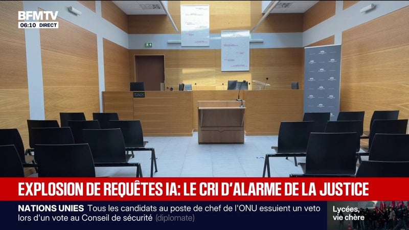 La justice alerte sur le risque d'engorgement des tribunaux face aux nombreuses requêtes rédigées par l'intelligence artificielle