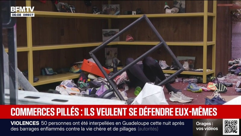 Violences et pillages: ces commerçants contraints de défendre leur boutique par eux-mêmes