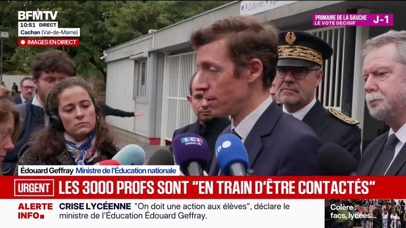 Édouard Geffray, ministre de l'Éducation nationale: "On a autorisé le recrutement de plusieurs centaines de professeurs supplémentaires par les rectorats"