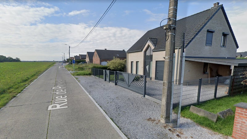 Rue de Presles à Villers-Poteries en Belgique où se sont déroulés les faits