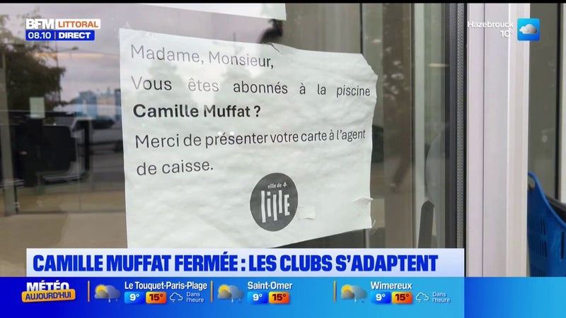 Lille : les clubs s'adaptent après la fermeture de la piscine Camille Muffat