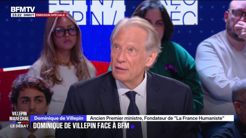 Manifestation contre le congrès du RN à Orléans: "J'estime que ce n'est pas ma place", déclare Dominique de Villepin, ancien Premier ministre