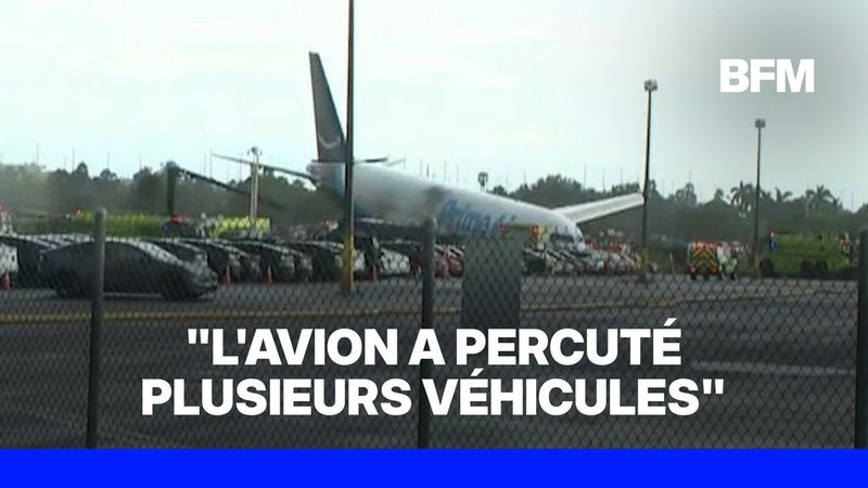 États-Unis: un avion-cargo d'Amazon sort de piste à Miami et percute des véhicules