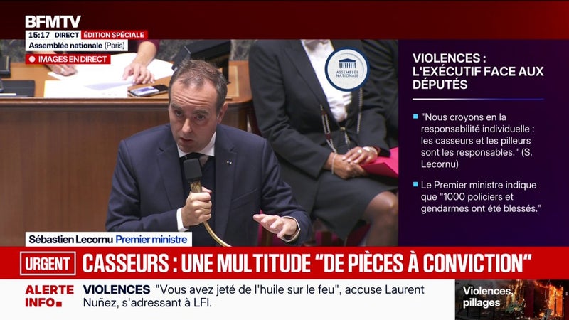Sébastien Lecornu annonce un dispositif "massif" pour samedi prochain