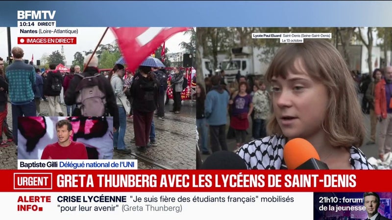 Mouvement lycéen: "À la racine, LFI, ses proxys et des collaborateurs sont à la base des ces soulèvements", estime Baptiste Gilli, délégué national de l'UNI