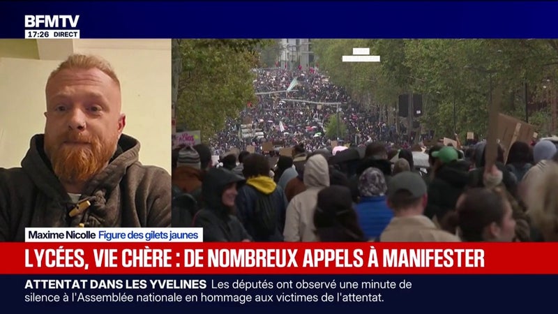 Nouvelle mobilisation le 31 octobre: "Les seules réponses que ce gouvernement donne aux gens, ce sont des miettes", dénonce Maxime Nicolle, figure des gilets jaunes
