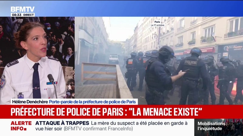 24 octobre: "Des objets dangereux ont été saisis", indique Hélène Denéchère, porte-parole de la préfecture de police de Paris