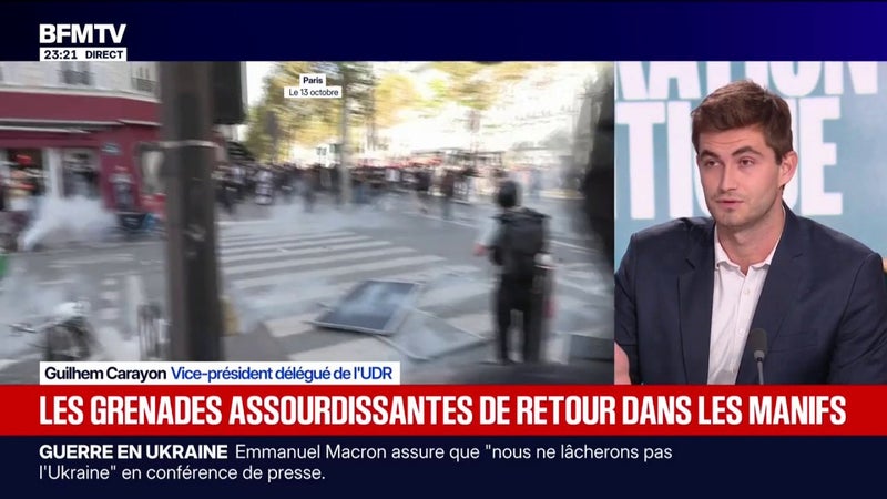 Mobilisation du 17 octobre: "À cause de ce gouvernement et de ce président de la République, on a atteint un niveau de tensions et de violences qui est inimaginable", assure Guilhem Carayon, vice-président délégué de l'UDR