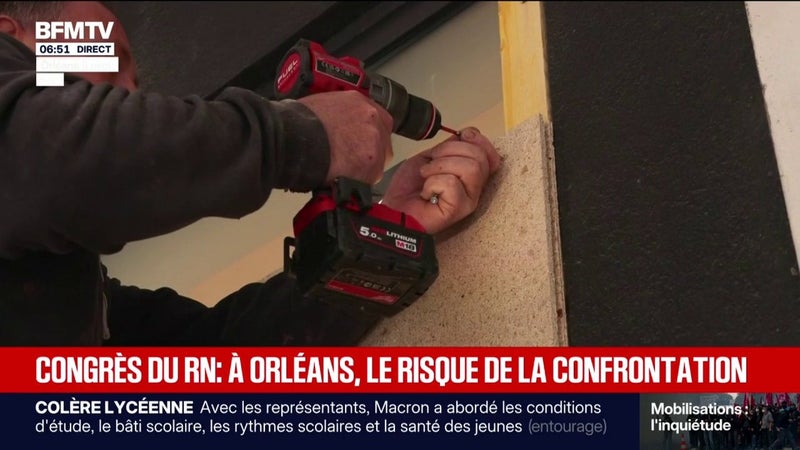 Avant une manifestation contre le congrès du RN, la ville d'Orléans se barricade