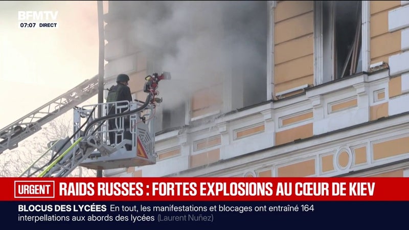Guerre en Ukraine: de nouveaux bombardements russes au cœur de Kiev
