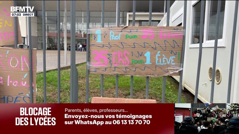 Colère lycéenne: des blocages massifs partout en France