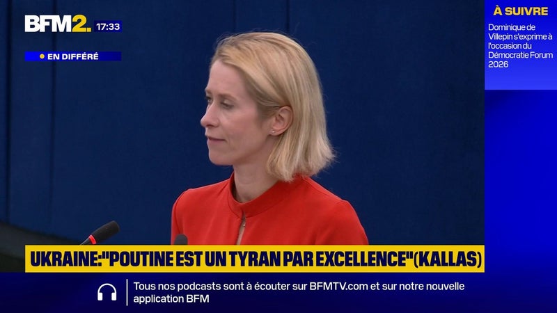 Vladimir Poutine est "un tyran par excellence", déclare la cheffe de la diplomatie européenne