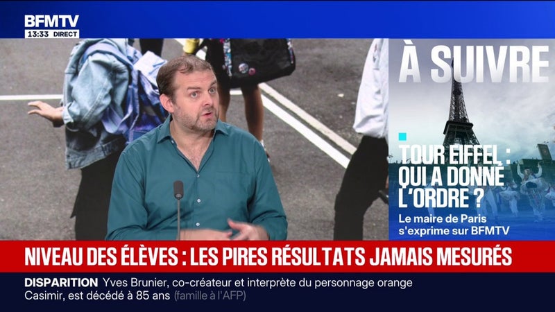 Niveau des élèves: les professeurs sont "très clairement moins bien formés" qu'avant, alerte Jean-Rémi Girard, président du syndicat de l'éducation nationale et du supérieur