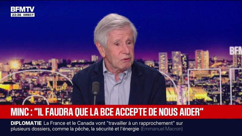 Minc : “Il faudra que la BCE accepte de nous aider” - 20/09
