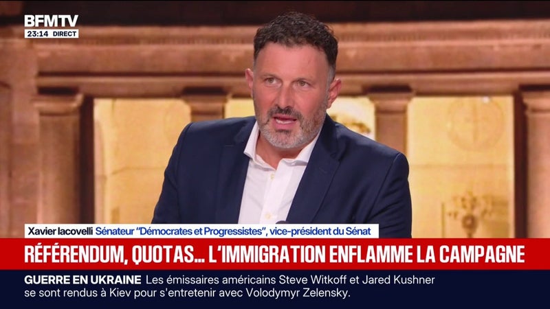 Immigration: "C'est un sujet important pour les Français, je ne suis pas sûr que ça soit le sujet numéro un aujourd'hui", observe Xavier Iacovelli, vice-président du Sénat