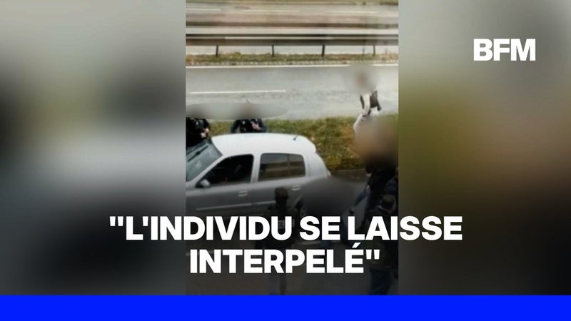 Fusillades dans les Yvelines: l'image de l'arrestation du suspect, Kevin T., à La Verrière