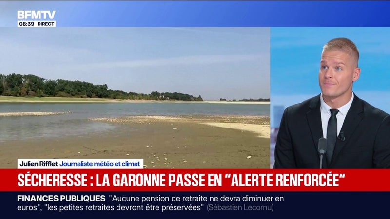 Sécheresse: la Garonne passe en "alerte renforcée"