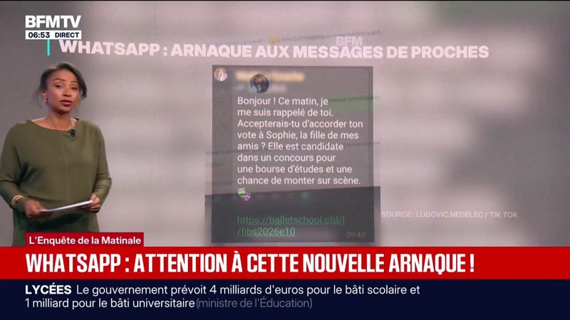 "Bonjour, pourrais-tu voter pour..." : attention à cette nouvelle arnaque WhatsApp