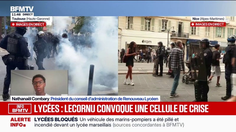 Nathanaël Combary (Renouveau lycéen): "La majorité des jeunes qui ont eu des comportements absolument gravissimes au lycée Paul Éluard (de Saint-Denis) sont des jeunes de la fac Paris 8"