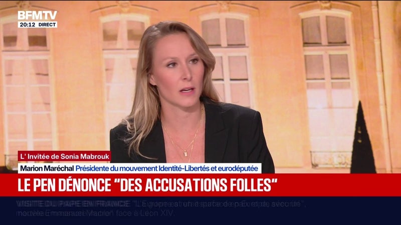 Écrits antisémites attribués à Jordan Bardella par Mediapart: "Je n'y crois pas une seule seconde", affirme Marion Maréchal