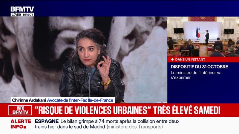 Manifestations du 31 octobre: le refus du parcours proposé par l’intersyndicale est “incompréhensible” selon l'avocate d'Interfac