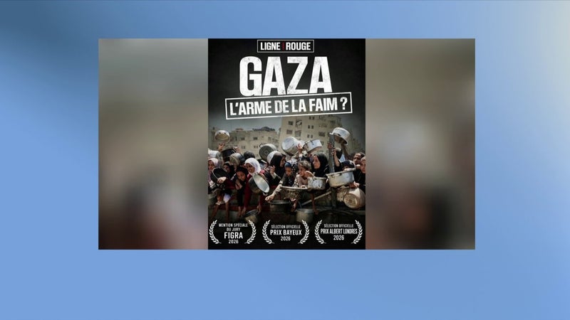 Le documentaire Ligne Rouge "Gaza : l'arme de la faim ?" a reçu le Prix Bayeux des correspondants de guerre dans la catégorie audiovisuel