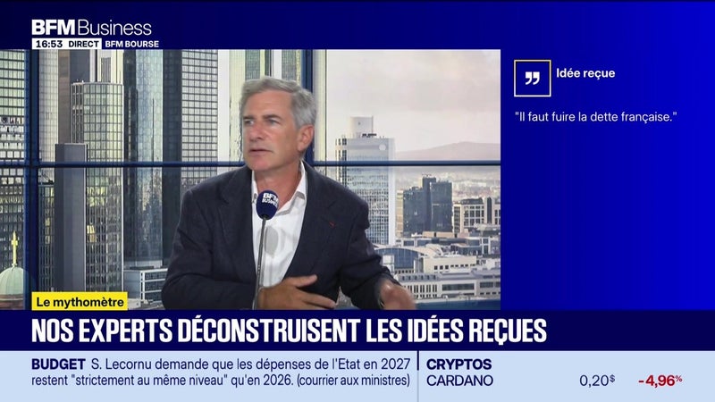 Mythomètre : "Il faut fuire la dette française", FAUX répond Jérôme Dedeyan - 15/09