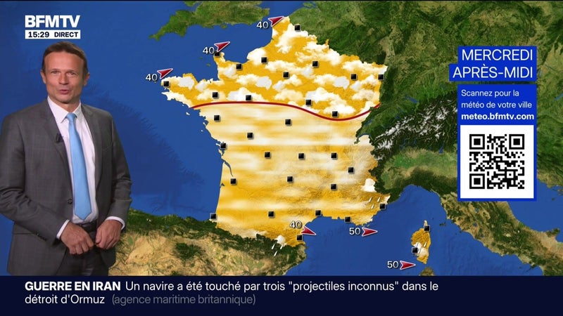 La météo pour ce mercredi 2 septembre 2026