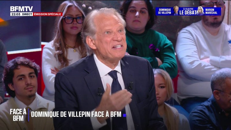 Chômage des jeunes: selon Dominique de Villepin, ancien Premier ministre, il faut "mieux préparer notre jeunesse à l'emploi"