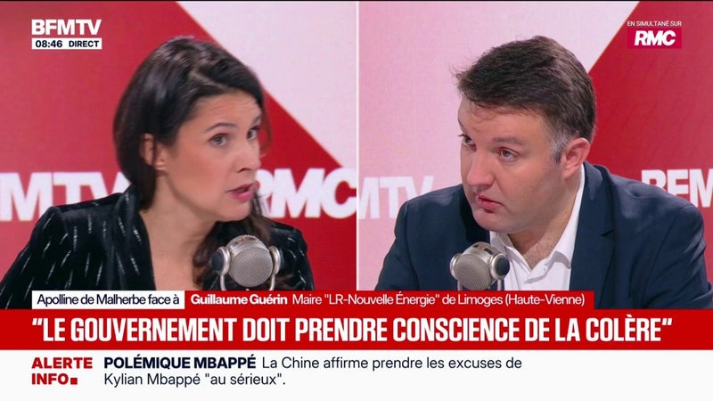 Violences du 17 octobre: Guillaume Guérin, maire LR-Nouvelle Énergie de Limoges, assure "ne pas avoir été appelé" par Emmanuel Macron mais avoir reçu "un mail" du vice-président américain